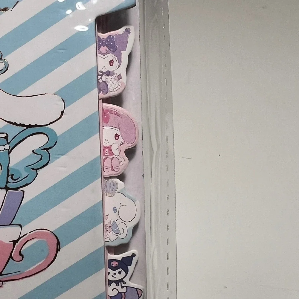 Sanrio Cinnamoroll 15th Anniversary Spiral Notebook Blue Gold Foil Tabs XQ-3503